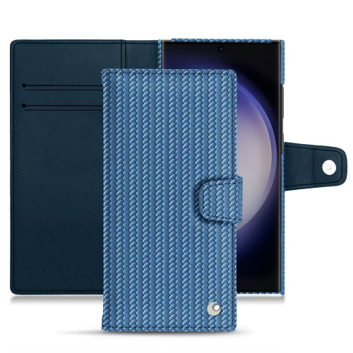 Premium Wallet-Hülle für Samsung Galaxy S23 UltraAbaca ishia ( Pantone #395775 ) 