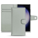 Funda de piel Samsung Galaxy S23 Ultra - Gris PU ( Pantone #c1c6c8 ) 