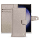 Samsung Galaxy S23 Ultra leather case - Taupe innocent ( Pantone #d6d2c4 ) 