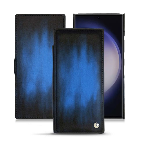 Estojo de luxo para Samsung Galaxy S23 UltraBleu Patine