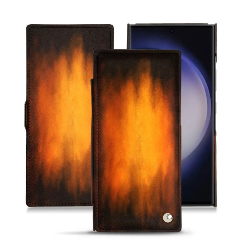 Estojo de luxo para Samsung Galaxy S23 UltraFauve Patine