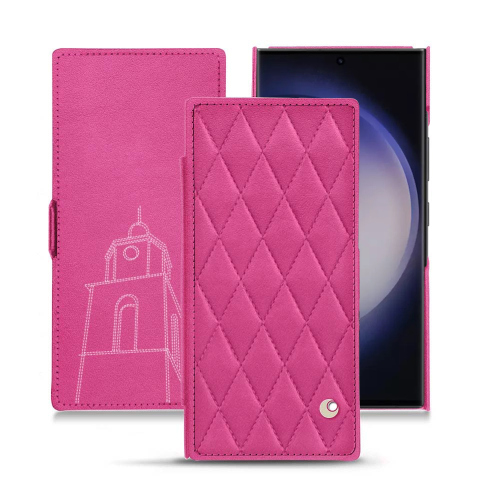 Luxus-Klapphülle für Samsung Galaxy S23 UltraRose BB - Couture ( Pantone #DB599F )