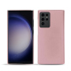 硬质真皮保护套 Samsung Galaxy S23 Ultra - Rose ( Nappa - Pantone #efbae1 ) 