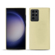 Custodia in pelle Samsung Galaxy S23 Ultra - Beige ( Nappa - Pantone #ceb888 ) 
