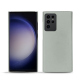 Custodia in pelle Samsung Galaxy S23 Ultra - Gris ( Nappa - Pantone #c1c6c8 ) 