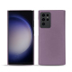 Capa em pele Samsung Galaxy S23 Ultra - Lilas ( Nappa - Pantone #b9a3e3 ) 