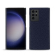 Samsung Galaxy S23 Ultra leather cover - Cobalt ( Pantone #2b253f ) 
