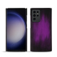 Samsung Galaxy S23 Ultra leather cover - Violet Patine