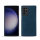 Samsung Galaxy S23 Ultra leather cover - Blu mediterran ( Pantone #0E3043 )