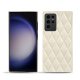 Funda de piel Samsung Galaxy S23 Ultra - Blanc escumo - Couture ( Pantone #D6D6D1 )