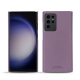 Samsung Galaxy S23 Ultra leather cover - Lilas PU ( Pantone #b9a3e3 )