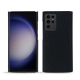 Samsung Galaxy S23 Ultra leather cover - Noir élégant  ( Noir / Black ) 