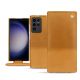 Samsung Galaxy S23 Ultra leather case - Or Maïa ( Pantone 871C ) 