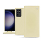 Samsung Galaxy S23 Ultra leather case - Beige ( Nappa - Pantone #ceb888 ) 