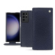 Samsung Galaxy S23 Ultra leather case - Cobalt ( Pantone #2b253f ) 