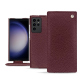 Housse cuir Samsung Galaxy S23 Ultra - Lie de vin ( Pantone #412234 ) 