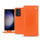 Custodia in pelle Samsung Galaxy S23 Ultra - Orange fluo ( Pantone #ff5406 ) 