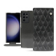 Housse cuir Samsung Galaxy S23 Ultra - Onyx - Couture ( Noir / Black ) 