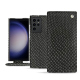 Samsung Galaxy S23 Ultra leather case - Serpent nero ( Noir / Black) 