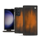 Samsung Galaxy S23 Ultra leather case - Marron Patine
