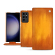 Custodia in pelle Samsung Galaxy S23 Ultra - Orange Patine
