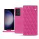 Capa em pele Samsung Galaxy S23 Ultra - Rose BB - Couture ( Pantone #DB599F )