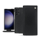 Samsung Galaxy S23 Ultra leather case - Noir élégant  ( Noir / Black ) 