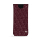 Funda de piel Samsung Galaxy S23 Ultra - Lie de vin - Couture ( Pantone #412234 ) 