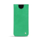 Samsung Galaxy S23 Ultra leather pouch - Menthe vintage ( Pantone #37b375 ) 