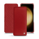Samsung Galaxy S23+ leather case - Rouge ( Nappa - Pantone #d50032 ) 