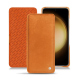 Housse cuir Samsung Galaxy S23+ - Mandarine vintage ( Pantone #d47231 ) 