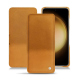 Samsung Galaxy S23+ leather case - Or Maïa ( Pantone 871C ) 