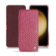 Samsung Galaxy S23+ leather case - Serpent ciclamino ( Pantone #9E4C6E ) 