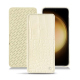 硬质真皮保护套 Samsung Galaxy S23+ - Crocodile milk ( Pantone #d6d2c4 ) 
