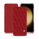Capa em pele Samsung Galaxy S23+ - Rouge - Couture ( Nappa - Pantone #d50032 ) 