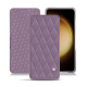 硬质真皮保护套 Samsung Galaxy S23+ - Lilas - Couture ( Nappa - Pantone #b9a3e3 ) 
