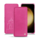 Samsung Galaxy S23+ leather case - Rose BB ( Pantone #DB599F )