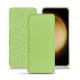 Samsung Galaxy S23+ leather case - Vert olive PU ( Pantone #a7c58e )