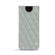 Custodia in pelle Samsung Galaxy S23+ - Gris - Couture ( Nappa - Pantone #c1c6c8 ) 