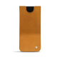 Samsung Galaxy S23+ leather pouch - Or Maïa ( Pantone 871C ) 