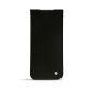 Samsung Galaxy S23+ leather pouch - Noir Veggie ( Noir / Black) 