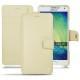 가죽 커버 Samsung Galaxy A7  - Beige ( Nappa - Pantone 7502C ) 