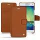 가죽 커버 Samsung Galaxy A7  - Marron ( Nappa - Pantone 1615C ) 