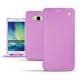 Samsung Galaxy A7 leather case - Lilas ( Nappa - Pantone 2645U ) 