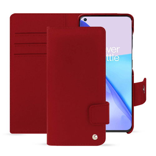Custodia premium a portafoglio per OnePlus 11Rouge ( Nappa - Pantone #d50032 ) 