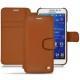 レザーケース Samsung Galaxy Grand Prime - Marron ( Nappa - Pantone 1615C ) 