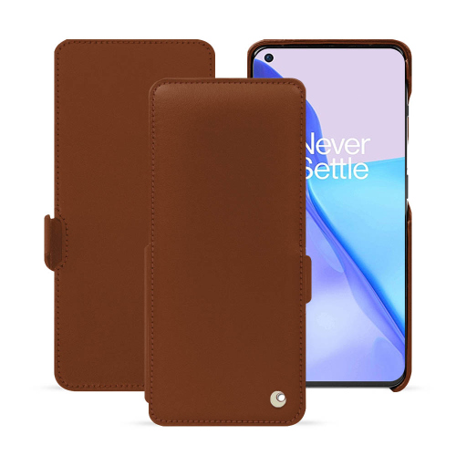 Deluxe leather case for OnePlus 11Marron ( Nappa - Pantone #8B4720 ) 