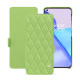 Custodia in pelle OnePlus 11 - Vert olive - Couture ( Nappa - Pantone #a7c58e ) 