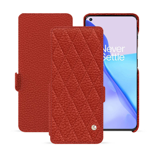 Custodia di lusso in pelle per OnePlus 11Papaye - Couture ( Pantone #b54317 ) 