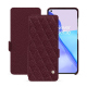 Custodia in pelle OnePlus 11 - Lie de vin - Couture ( Pantone #412234 ) 